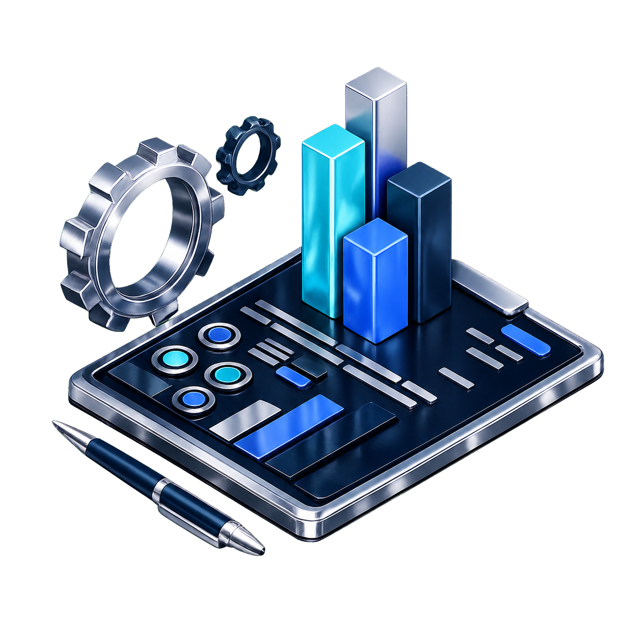 DeXeWallet DAO Studio analytics workspace with governance controls, settings and activity charts